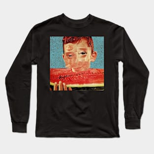 Bigger Slice - Surreal/Collage Art Long Sleeve T-Shirt